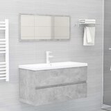 Ormarić za umivaonik boja betona 90x38,5x45cm konstruirano drvo | shoptok.hr