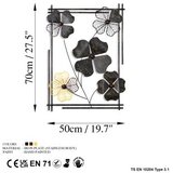 WALLXPERT Zidna dekoracija Zouping 2, 50x70x4cm, Crna | Eponuda.ba