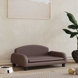  Krevet za pse smeđi 70 x 45 x 30 cm umjetne kože | shoptok.hr