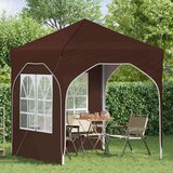 vidaXL Zložljivi šotor za zabave 192 x 192 x 245 cm Rjava, (5000218911) | Shoptok.si