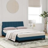  Krevet s madracem Hanko plavi 120 x 200 cm baršunasti | shoptok.hr
