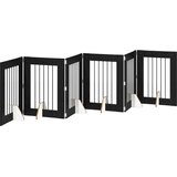  Vrata za pse s postoljem 6 pcs Crni hrast 60 x 80 cm | shoptok.hr