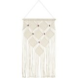  Zidna vješalica s makrameom 40x80 cm pamuk | shoptok.hr