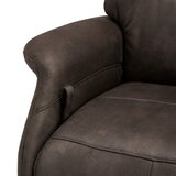 Furnhouse Rjava usnjena naslonjača Delta | Shoptok.si