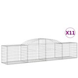  Lučne gabionske košare 11 kom 300x50x60/80 cm pocinčano željezo | shoptok.hr