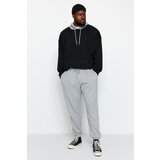 Trendyol Plus Size Sweatpants - Gray - Straight Cene