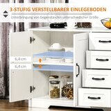  Komoda moderni stil 4 ladice 1 ormarić 105 cm x 40 cm x 76 cm bijela | shoptok.hr