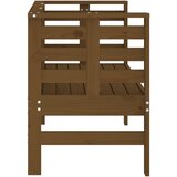  Vrtna klupa smeđa boja meda 111,5x53x71 cm od masivne borovine | shoptok.hr