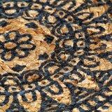 vidaXL Pogrinjki 6 kosov temno modri 38 cm okrogli iz jute | Shoptok.si