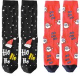 Koly Socks set novogodišnjih čarape za muškarce 2/1 crno-crveni Cene