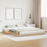 vidaXL Krevetna konstrukcija Bijela 140x220 cm Čvrsto drvo Bor Cijene