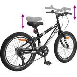  Planinski Bicikl 20 Inča 6-Speed za 5-8 godina Crna | shoptok.hr