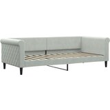  The Living Store Raztegljiva postelja svetlo siva 90x200 cm žamet - Raztegljiv Kavč, (21488620) | Shoptok.si