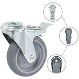  Okretni kotačići s otvorom za vijke 8 kom 100 mm | shoptok.hr
