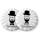 Spielehelden Značke z brado Fantovščina 12 značk 5,6 cm izjemno velike Darilo za fantovščino | Shoptok.si