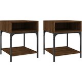 Maison Chic Dvo delni komplet Nočne omarice - Nočne mize rjavi hrast 40x41x50 cm inženirski les, (21689532) | Shoptok.si