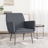  Fotelja tamnosiva 62 x 79 x 79 cm baršunasta | shoptok.hr