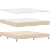 Box spring krevet s madracem Krema 180 x 200 cm tkanina | shoptok.hr