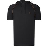 Dewberry T8570 HOODED MEN'S T-SHIRT-PLAIN BLACK | Shoptok.si