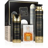 Lattafa Khamrah set Eau de Parfum 100 ml + sprej 200 ml + osvježivač 300 ml Slike
