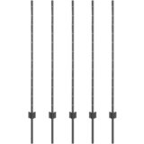 vidaXL Ogradne potpore 10 kom U-Channel Siva 120 cm Čelik Cijene