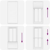 vidaXL Plisirana roleta bijela 90x200 cm širina tkanine 89,4 cm | shoptok.hr