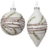 DEKOR DOM dekoracija - hanging ornament 13cm 071444 - winter white - kmg ( 045645 ) Cene