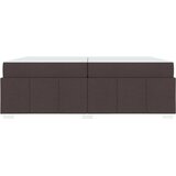  Krevetna konstrukcija Tamno smeđa 200 x 200 cm tkanina | shoptok.hr