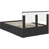  Okvir za krevet Crna 120 x 200 cm Konstruirano drvo - Crna 120 x 190 cm | shoptok.hr