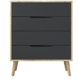 Hanah home komoda s ladicama, antracit | Eponuda.ba