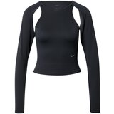 Nike Funkcionalna majica svetlo siva / črna | Shoptok.si