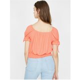 Koton Women's Pink Open Shoulder Short Sleeve T-Shirt | Eponuda.ba