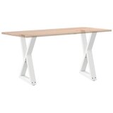  Noge za blagovaonski stol 2 kom Bijele 50 x (72-73,3) cm Čelik | shoptok.hr