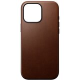 Nomad Ohišje za iPhone 16 Pro Max združljivo z MagSafe Anti-Shock iz usnja, Rjava, (5000065618) | Shoptok.si