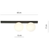  plafonsko svetlo fit 2xE14/10W/230V crna/bela | Eponuda.com