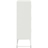 vidaXL Komoda bela 68,5x38,5x123,5 cm jeklo | Shoptok.si
