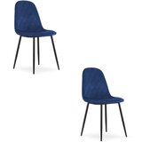 OSKAR ASTI Stolica od Baršuna - Tamnoplava x 2 | shoptok.hr