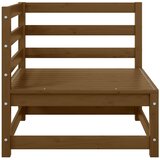  Kutna vrtna sofa smeđa boja meda od masivne borovine | shoptok.hr