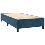Box spring krevet s madracem tamnoplavi 90x200 cm baršunasti | shoptok.hr