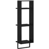 vidaXL Polica na zidu Crni hrast 30 x 25 x 100 cm Konstruirano drvo | shoptok.hr