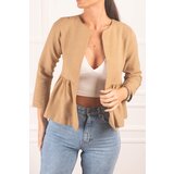 armonika Women's Camel Waist Gathered Jacket | Shoptok.si