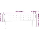  Uzglavlje s ušima tamnozeleno 163x23x78/88 cm baršunasto | shoptok.hr