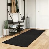  Tepih HUARTE kratkih vlakana mekani i perivi crni 80 x 250 cm | shoptok.hr