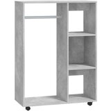  Garderobna omara betonsko siva 80x40x110 cm iverna plošča, (20620769) | Shoptok.si