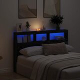 Ormarić za uzglavlje LED boja crni hrasta 160x17x102 cm | Eponuda.com