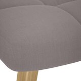 vidaXL Stol za sproščanje s stolčkom za noge taupe blago | Shoptok.si