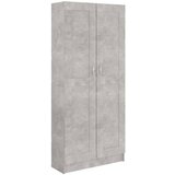 Furnova Knjižna omara betonsko siva 82,5x30,5x185,5 cm iverna plošča, (21933632) | Shoptok.si