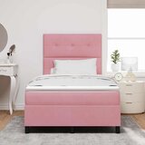 Krevet s opruga kutije Ružičasta 120 x 200 cm Baršun | Eponuda.com