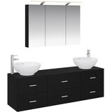 Set namještaja za kupaonicu 4 kom. Crni hrast | shoptok.hr