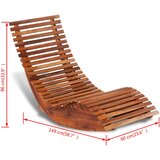  Ljuljajuća ležaljka za sunčanje od bagremovog drva | shoptok.hr